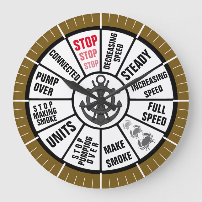 Relógio Grande Telégrafo náutico do navio (Frente)