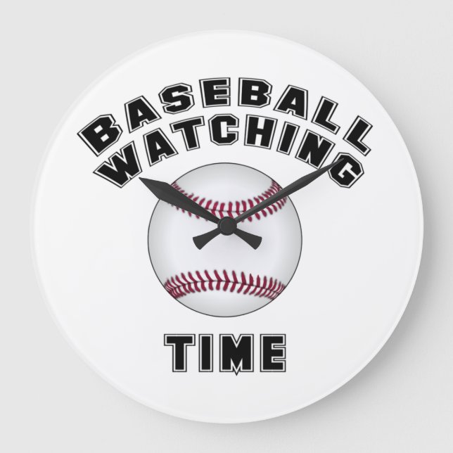 Relógio Grande Tempo de Assistir Beisebol (Frente)