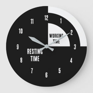 Relógio Grande Tempo de descanso / Tempo de trabalho Divertido