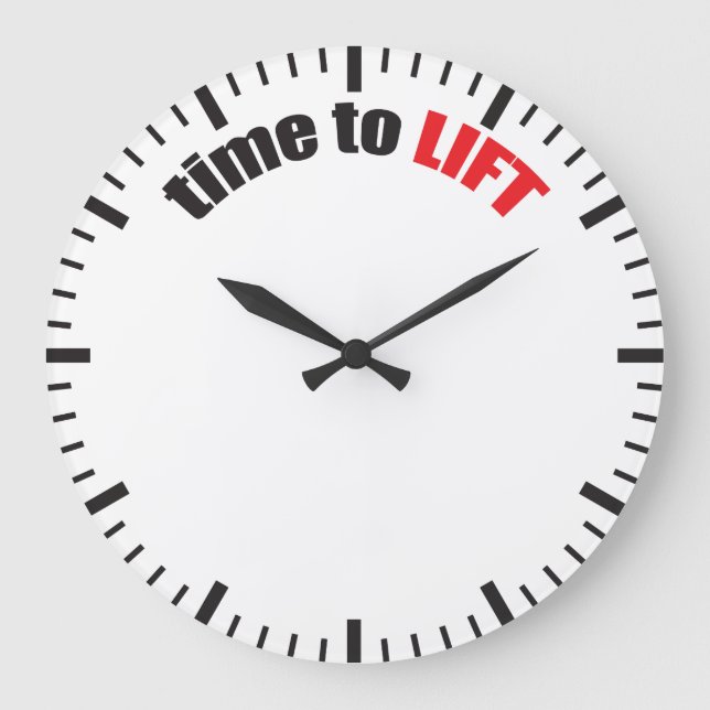 Relógio Grande Tempo De Elevação - Motivação De Gym (Frente)