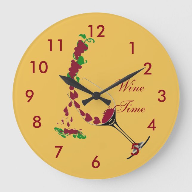 Relógio Grande Tempo do vinho de Clock~ (Frente)
