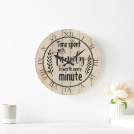 Relógio Grande Tempo gasto com a família