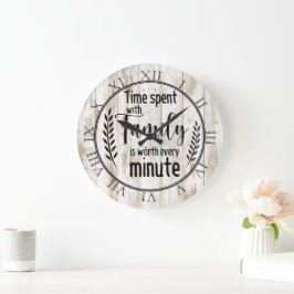 Relógio Grande Tempo gasto com a família