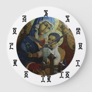 Relógio Grande Tempo preto etíope de Madonna - (grande) pulso de