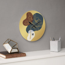 Tendência Contemporânea Monograma Dourado Whimsica