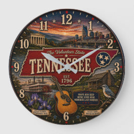 Relógio Grande Tennessee Volunteer StateNashville Music City