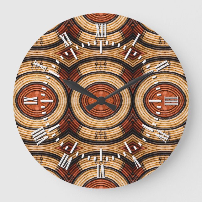 Relógio Grande Teste padrão tecido de Trivet (Frente)