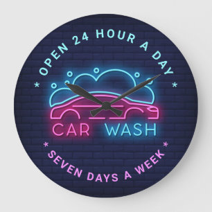 Relógio Grande Texto Personalizado De Aparência Do Carro