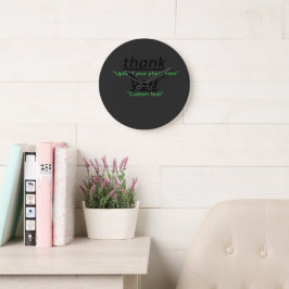 Relógio Grande Texto Personalizado & Envie Sua Foto Personalizada