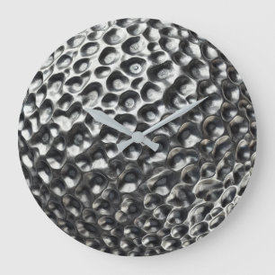 Relógio Grande Textura da Esfera Metálica Moderna de Golfe