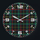 Relógio Grande Textura de xadrez com fundo preto-25774<br><div class="desc">Textura de xadrez com fundo preto-25774</div>