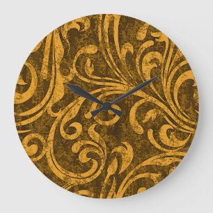 Relógio Grande Textura floral de alta resolução e perfeita para c