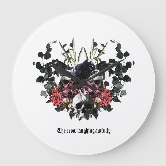 Relógio Grande The Crow Laughing Awfully (Frente)