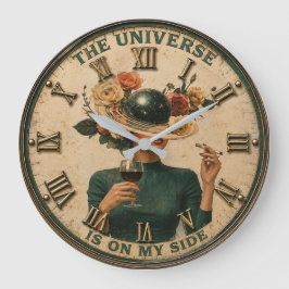 Relógio Grande The Universe Is On My Side Cosmic Woman