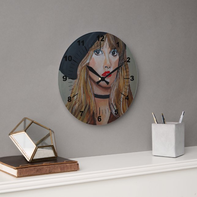 Relógio Grande The White Witch Painting by Alfred Fox (Escritório)