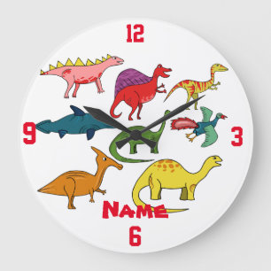 Relógio Grande Thunder_Cove da Coleção do Dinossauro Cujo Canto