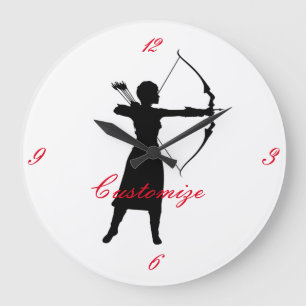 Relógio Grande Thunder_Cove de Silhuette de Arqueiro feminino