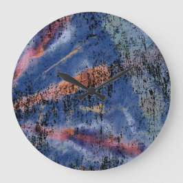 Relógio Grande Tie Die Wall Clock