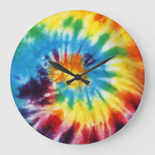 RELÓGIO GRANDE TIE DYE RAINBOW