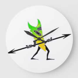 Relógio Grande Tiki Surfer Green