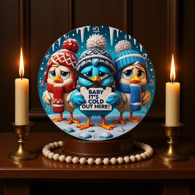 Relógio Grande Título: "Querida, está frio aqui fora (Criador carregado)