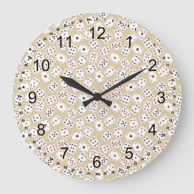 Relógio Grande Tocando Cartões (Frente)