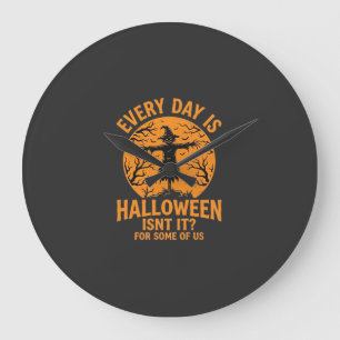 Relógio Grande Toda a Vida é um Espantalho de Halloween Feiticeir