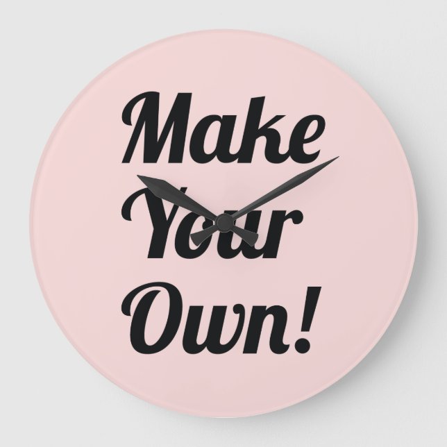 Relógio Grande Torne Sua Própria Impressão Personalizada (Frente)