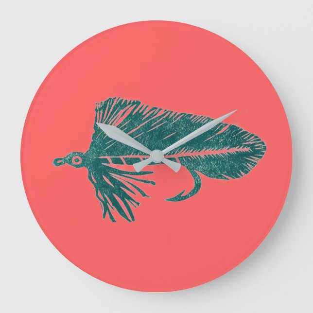 Relógio Grande Torneio de mosca verde Matuka amarrando e pescando (Frente)