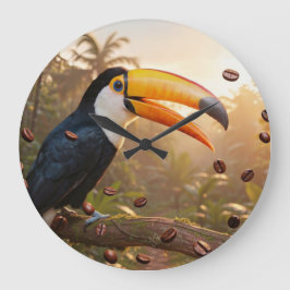 RELÓGIO GRANDE TOUCAN - RAINHA DO CAFÉ