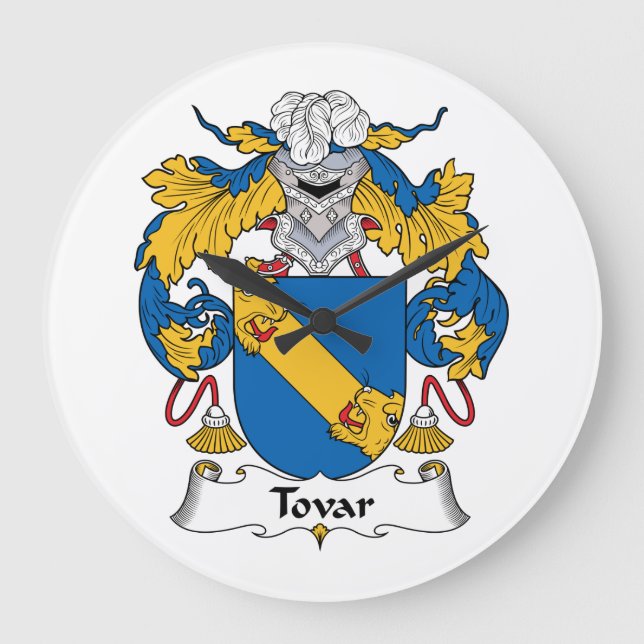 Relógio Grande Tovar Family Crest (Frente)