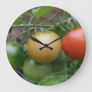 Relógio Grande Tráfego Leve Tomates Wall Clock