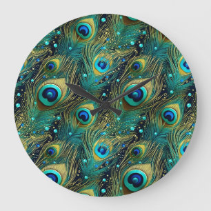 Relógio Grande Travesseiro decorativo de Paixão de Peacock
