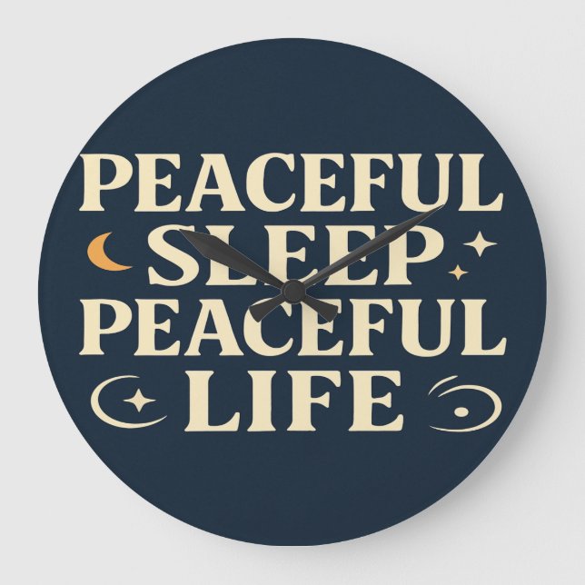 Relógio Grande Travesseiro Dormir Pacote Vida Pacífica (Frente)