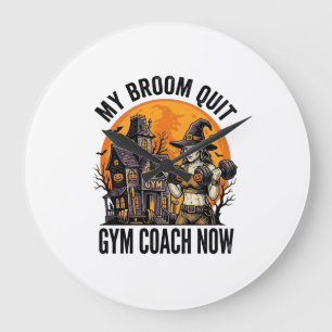Relógio Grande Treinador de Fitness de Halloween Bruxa Abóbora Tr
