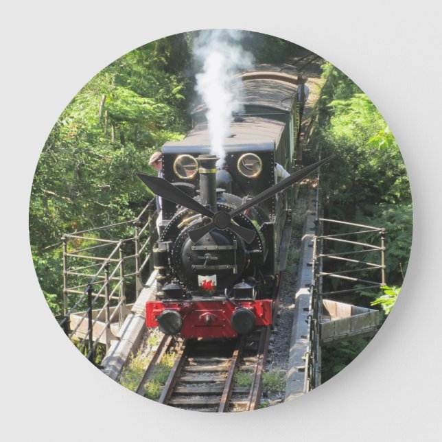 Relógio Grande Trem a vapor galês. (Frente)