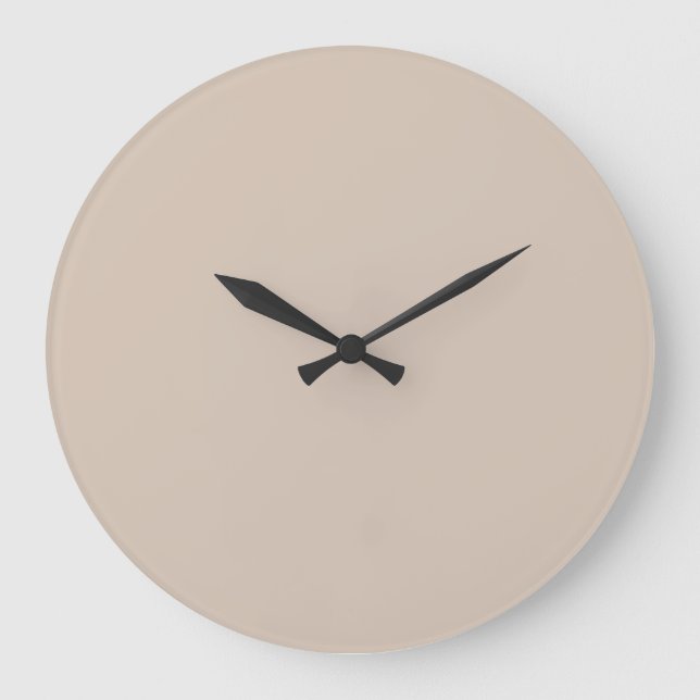 Relógio Grande Trend Color Soft Taupe Large Wall Clock (Frente)