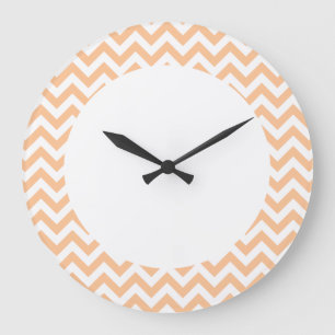 Relógio Grande Trendy Chevron Wall Clock