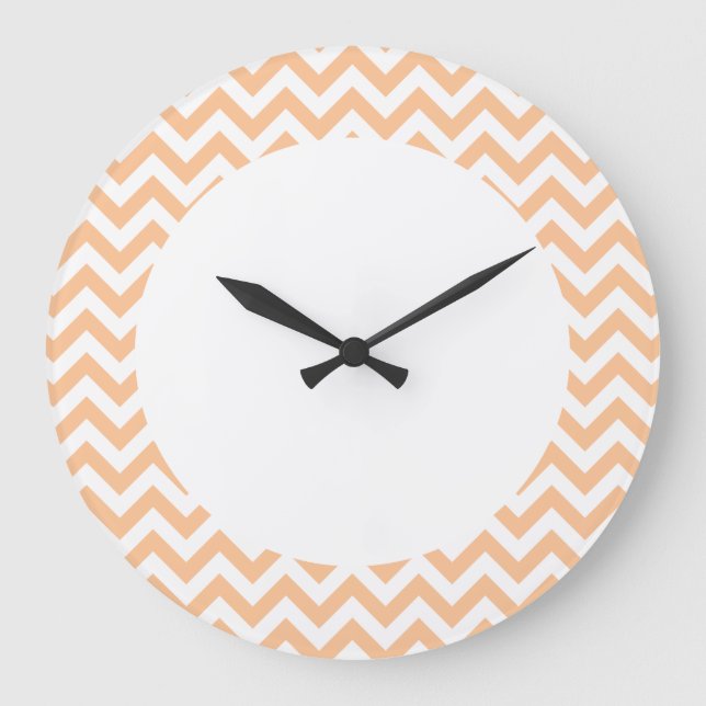 Relógio Grande Trendy Chevron Wall Clock (Frente)