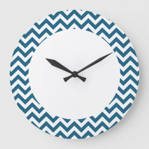 Relógio Grande Trendy Chevron Wall Clock