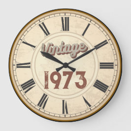 RELÓGIO GRANDE TRENDY NASCER VINTAGE 1973 NUMERAIS ROMANOS