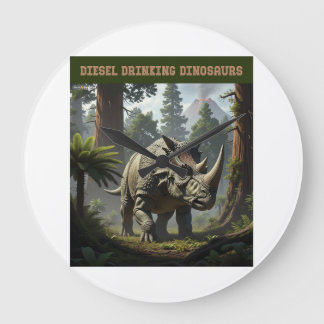Relógio Grande Triceratops furtivos