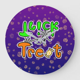 Relógio Grande Trick ou Treat no Halloween