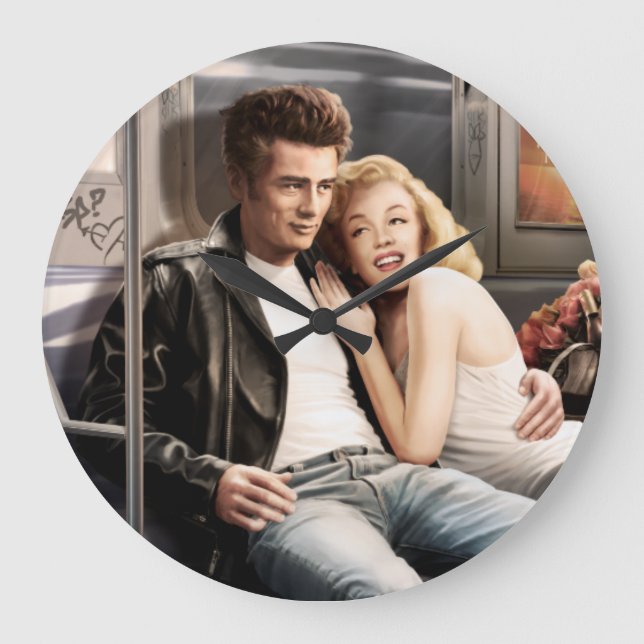 Relógio Grande Trilhos de Metrô (Frente)