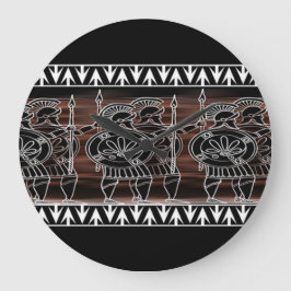 Relógio Grande Tropa de Figura Negra Grega