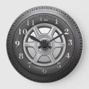 Relógio Grande Truck Tire Mens Novelty Wall