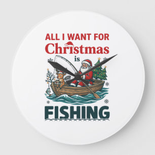 Relógio Grande Tudo O Que Queremos No Natal É Barco De Renas De P