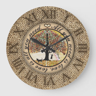 Relógio Grande Tudo que você precisa é amor