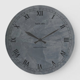 Relógio Grande Tuscan Slate #Pinterest Wall Clock