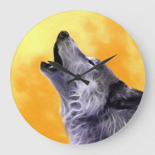 Relógio Grande Uivos do lobo na Lua cheia